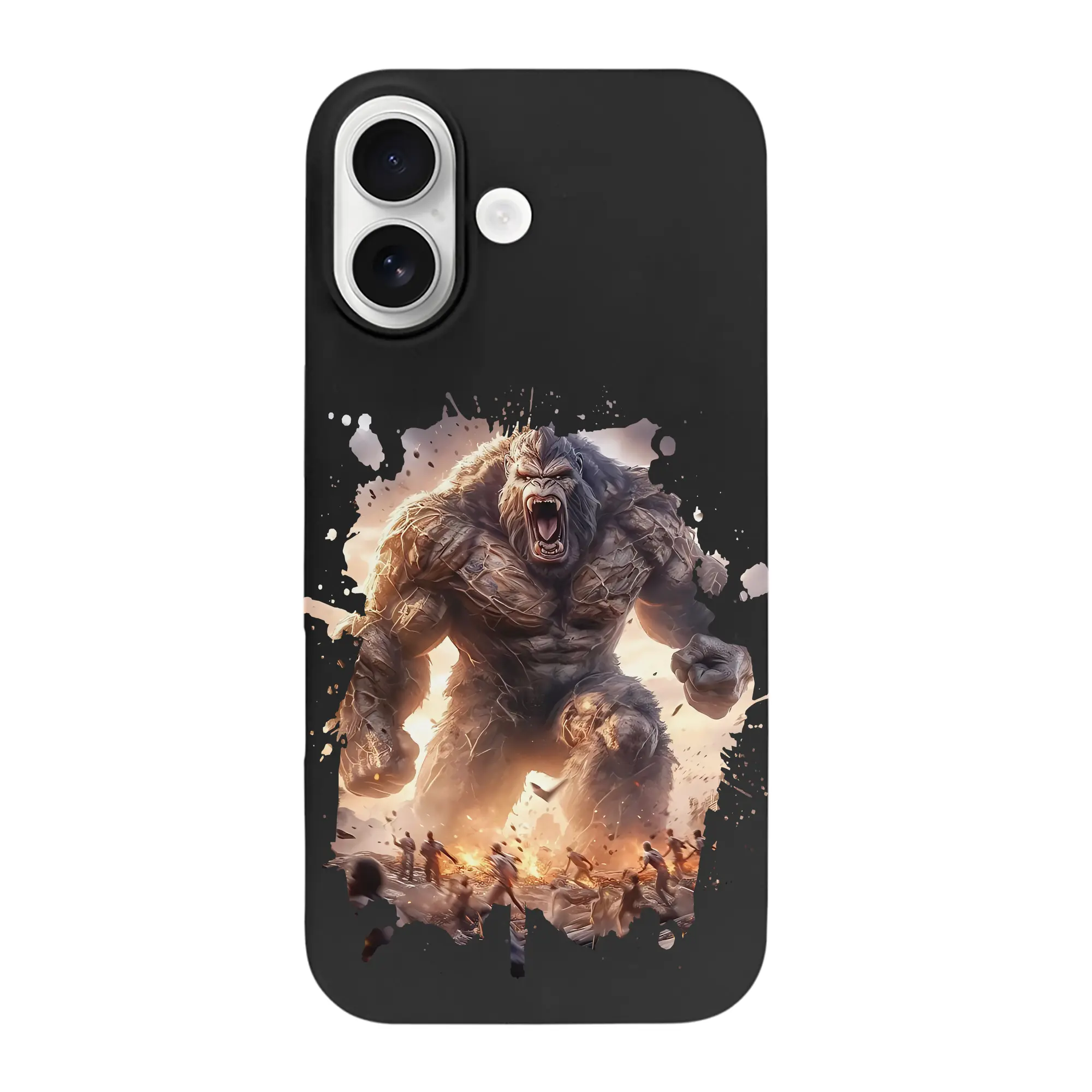 ゴジラ グッズ,キングコング - iPhone 17 シリーズ シリコンケース 薄型 耐衝撃 指紋防止 ソフトタッチカバー 精密フィット 傷防止 保護ケース iPhone 17/17 Air/17 Pro/17 Pro Max 対応